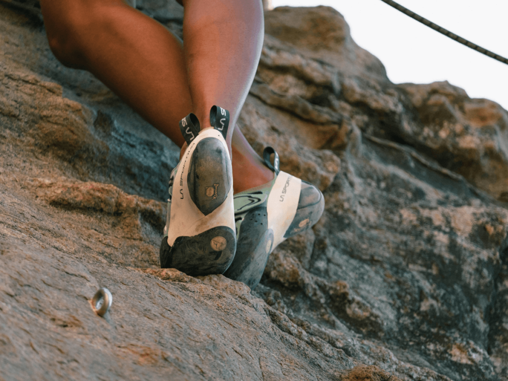 rock climbing shoes